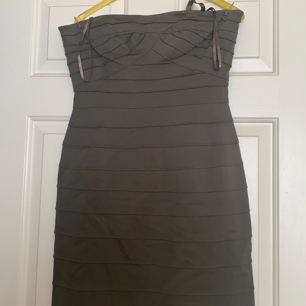 BCBG Max Azria Army green bandage dress